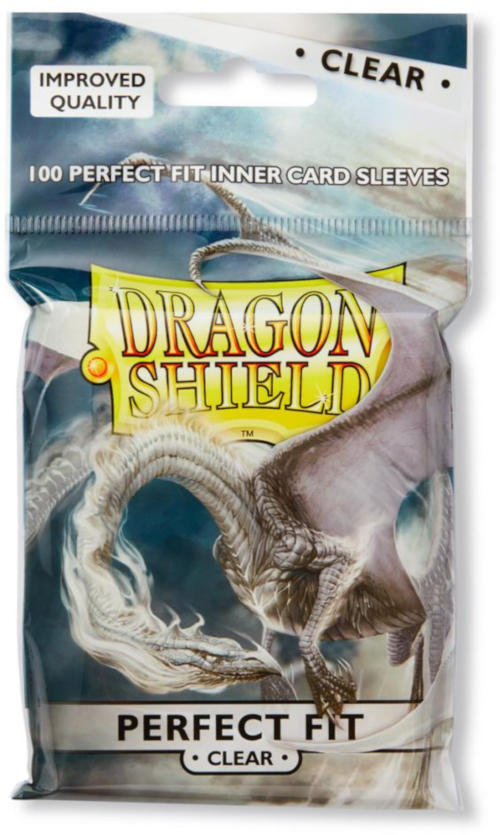 Dragon Shield Standard-Size Perfect Fit Sleeves - Clear - 100ct